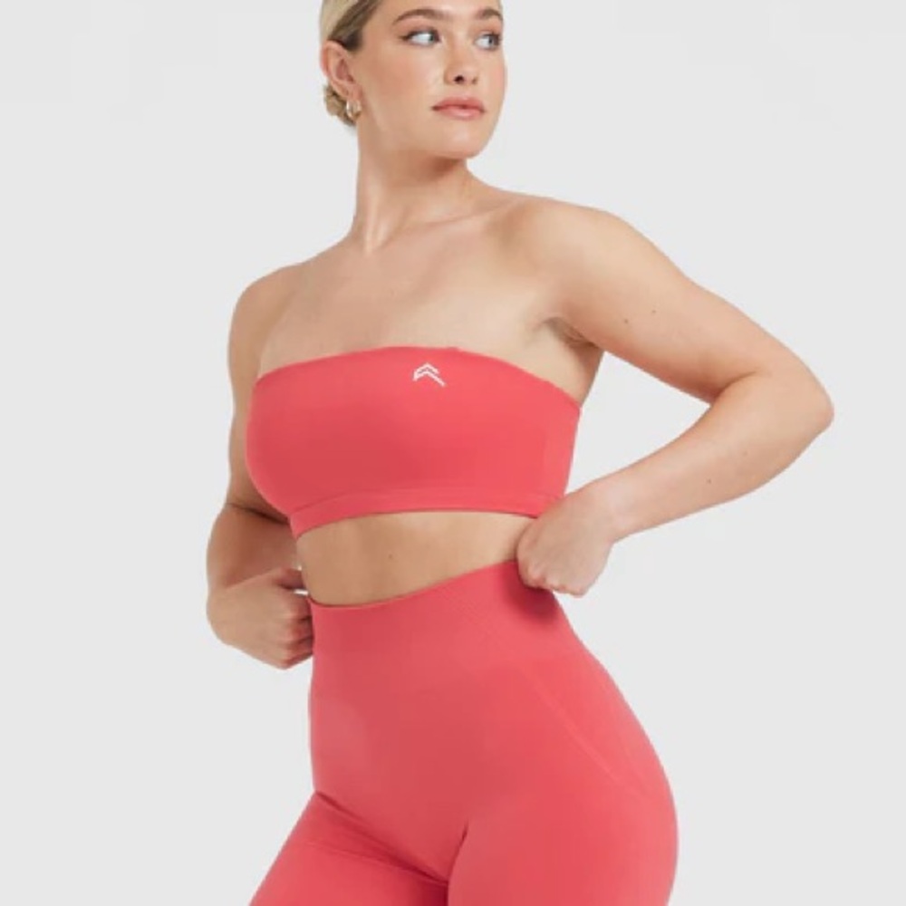Red Strapless Bandeau Top - Picture 1 of 4